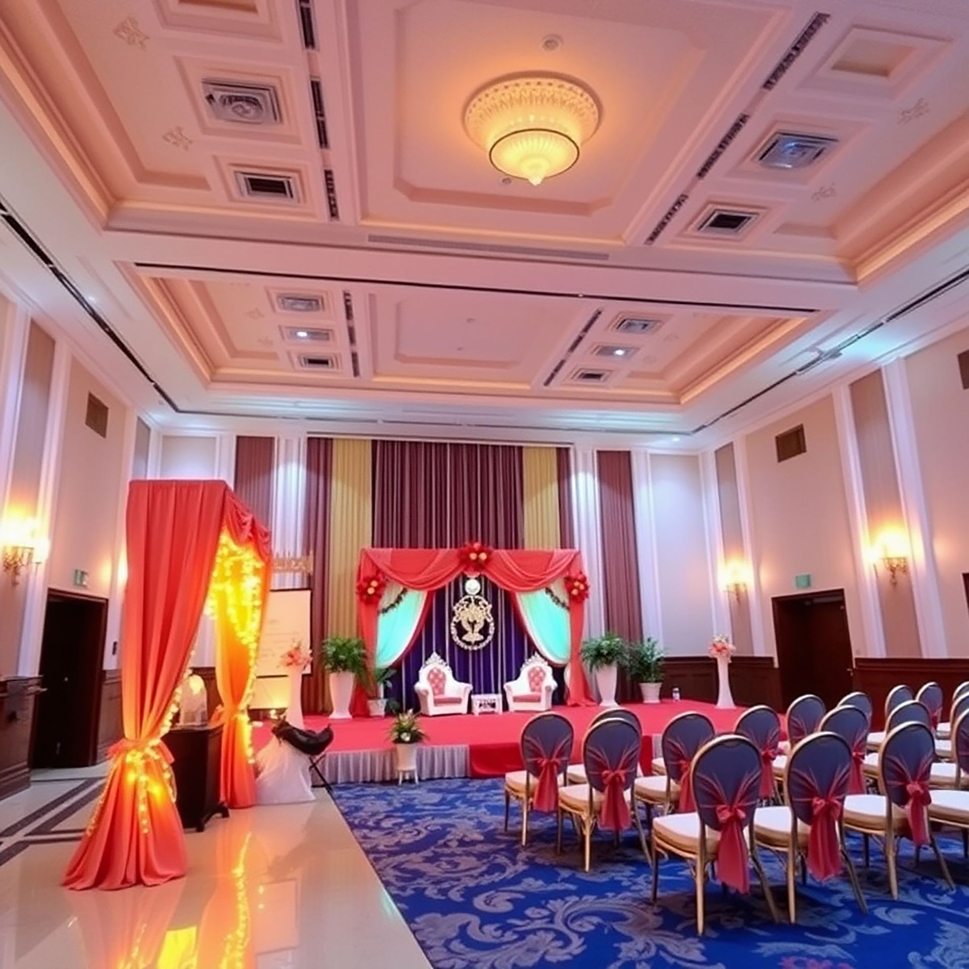 Neon Wedding Stage